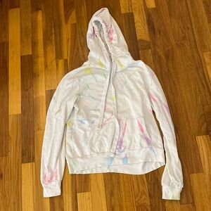 Love Vintage Girls White Tie Dye Sweatshirt Size S